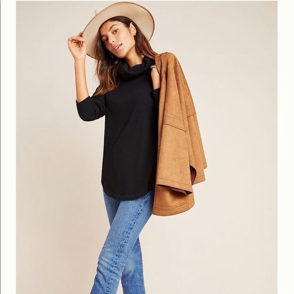 Anthropologie Maeve Ainsley  Turtleneck Thermal Top - Picture 6 of 15